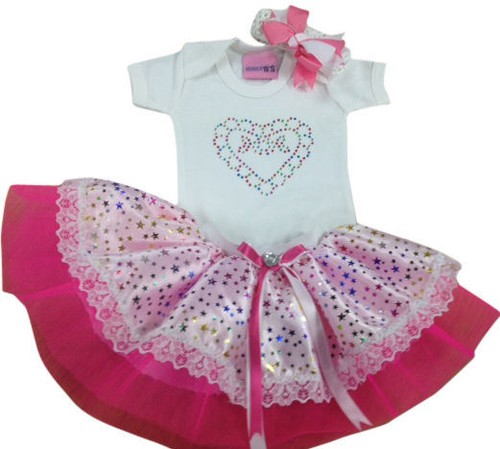 896 New baby headband and tutu 514 Details about Neon Pink Tutu Sparkle White Baby Grow Lace Set Hearts   