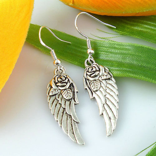 Wholesale Lady 6Pair/lot Charm Fashion Jewelry 925 Silver Angel Wings ...