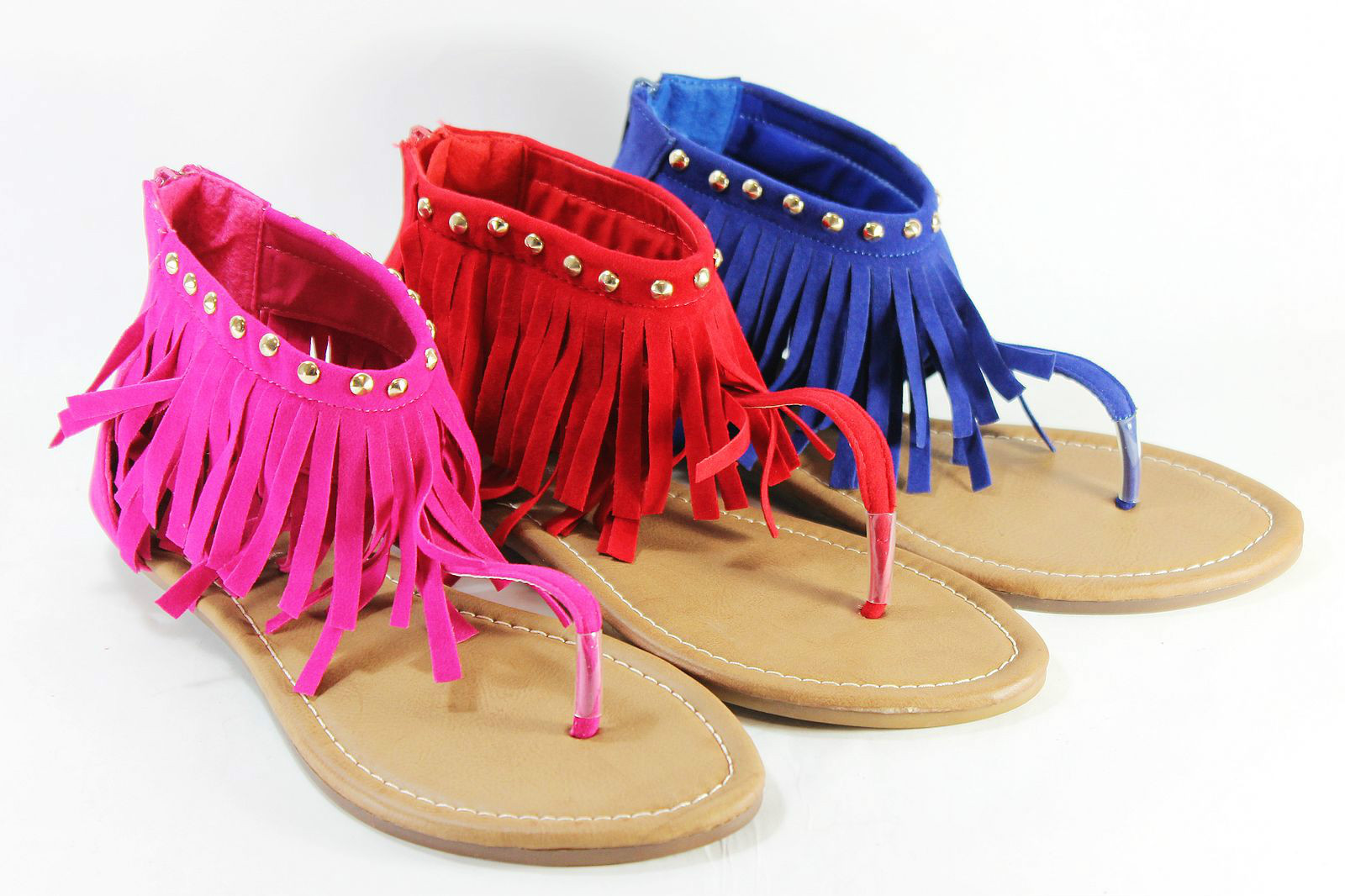 fringe flip flops