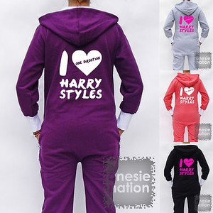  Direction Onesies on Hooded Hoodie Onesie I Love Heart Harry Styles One Direction 1d   Ebay
