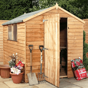 Details about Wooden Garden Shed 8x6 Windows Single Door New 8ft x 6 