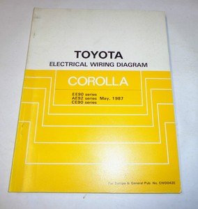 Toyota corolla 1987 workshop manual