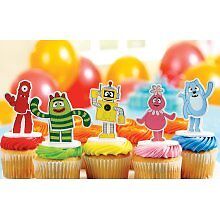 Gabba Gabba Birthday Cakes on Yo Gabba Gabba Dance Party Cake Cupcake Topper Kit New In Package