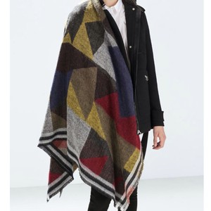 ZARA XXL Schal Cape Poncho Herbst Winter 201415 Blogger Trend NEU ...