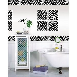 Removable Wallpaper on Zebra Print Wallpaper Borders And Wall Decor Ideas Pictures