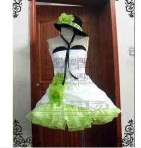 Gumi Cosplay on Custom Vocaloid Camellia Gumi Dress Cosplay Costume Glove Hat A Wig