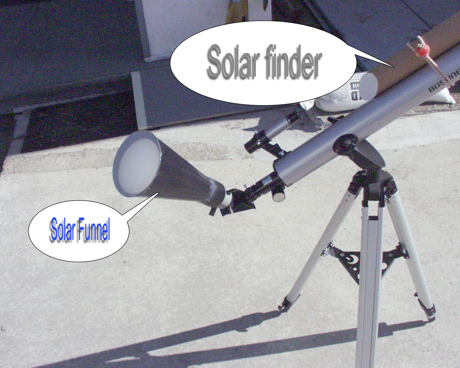solar finder for aligning ANY telescope to point to the Sun eBay