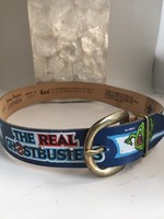 Vintage Childs Ghostbusters Leather Belt By Lee Size 20-22 NOS Blue 1986