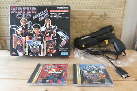 Virtua Cop Special Pack Sega Saturn SS Japan Very Good Condition!