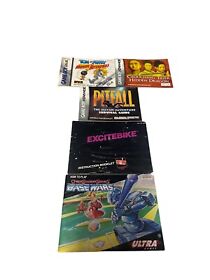 Nintendo NES + Game Boy Advance Manuals Lot - Excitebike, Pitfall, Etc. 