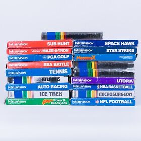 Lot of 19 - Intellivision Games - Complete in Box - Tested - Dragonfire & More!