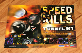 1996 Tunnel B1 Video Game PS1 Sega Saturn Very Rare Mini Poster 42x30cm