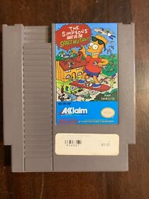 Simpsons Bart Vs The Space Mutants - NES Nintendo Game cleaned, tested, works
