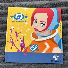 BOOKLET ONLY - SEGA Dreamcast Promo Inlay Space Channel 5
