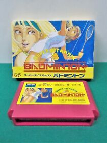 NES -- Super Dynamix Badminton -- Boxed. Famicom. Japan Game. 10285