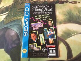 Trivial Pursuit Sega CD Instruction Manual Virgin Booklet Parker Brothers