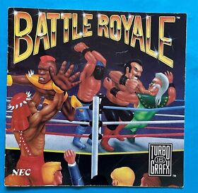 Battle Royale (TurboGrafx-16, Turbografx) Authentic Game Manual Book only