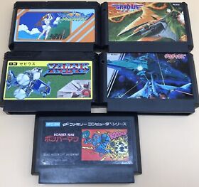 Family computer Japan used cassette 5 pieces Famicom Konami Bomberman Gradius 