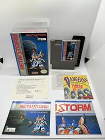 Metal Storm Complete Nintendo NES CIB W/ Reg Card & Poster Rare!