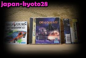 Deadalus w/spine card flyer Sega Saturn SS Japan  Good Condition