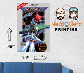 Gradius NES Box Art Wall Poster Multiple Sizes 11x17-24x36