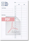 The Time Box Daily To Do List | Take Control of your time PDF ONLY!