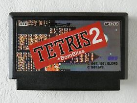 Tetris II 2 + Bombliss NES Nintendo Famicom From Japan