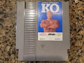 George Foreman's KO Boxing NES Nintendo Authentic Tested Original Cartridge