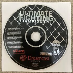 🔥 Ultimate Fighting Championship (Sega Dreamcast, 2000) VG Disc Only!