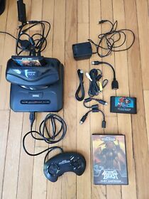 SEGA Genesis Model 2 with 32x WORKS - Altered Beast (Book and Box) & Sonic 2