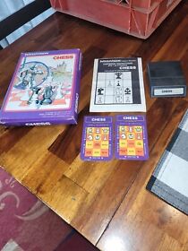 Intellivision CHESS WIth Box, Book And Overlays, Non-tested