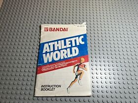 Bandai Athletic World NES Instruction Booklet Manual Only