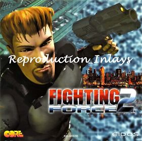 Fighting Force 2 Dreamcast Front Inlay Only (High Quality)