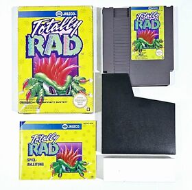 ©1990 Jaleco NINTENDO NES Spiel TOTALLY RAD dt PAL-B CIB Jump'n Run Shoot'em Up 