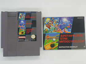 Super Mario Bros. / Tetris / Nintendo World Cup (Nintendo, NES) AUS PAL + Manual