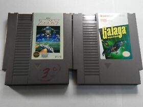 Zanac + Galaga Nintendo NES authentic lot of 2