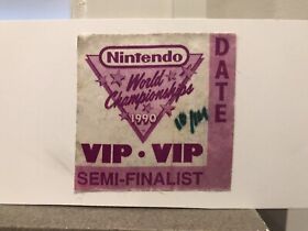 SEMI-FINALIST 1990 Nintendo World Championships Vintage NWC VIP Patch Promo NES