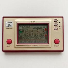 Nintendo Game & Watch CHEF FP-24 WIDE SCREEN 1981 Retro Console Handheld Tested