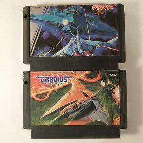 Gradius 1 & 2 II Game Lot (Nintendo Famicom FC NES) Japan Import