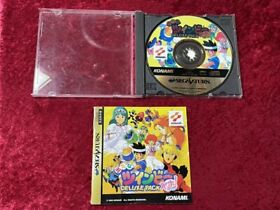 TwinBee Yahho! Deluxe Pack Sega Saturn SS w/ Box Manual pre-owned Japan