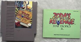 Zoda's Revenge: Star Tropics II (Nintendo NES  1994) Game & Manual, Tested