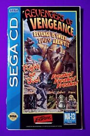 Revengers of Vengeance Freaks Fight or Die Sega CD Instruction Manual Only READ
