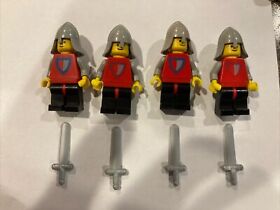 LEGO minifigure Classic Knight cas233 Castle Kingdoms Red Gray Shield 6002 0016