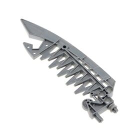 1x LEGO Bionicle Weapon Sword Flat Silver Grey 16x6 Jagged 8624 4494492 54272