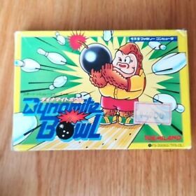 Dynamite Bowl  Famicom vintage cartridge from Japan boxed without manual