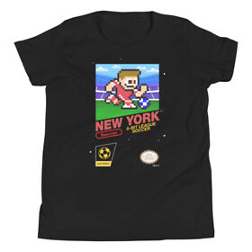 New York Red Bulls 8-bit Retro NES League Soccer Jersey Youth Kid Boys T-Shirt