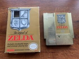 Legend of Zelda COMPLETE game w/ Box Nintendo NES - TESTED