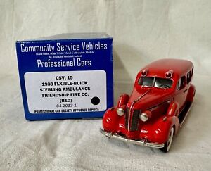 Brooklin Models 1938 Flxible-Buick  Sterling Ambulance CSV15 1/43