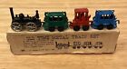 OLD TIME METAL TRAIN SET Shackman Collector's Miniature 4 Piece