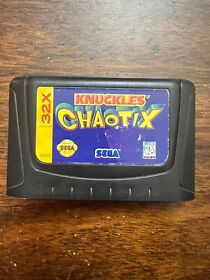 Knuckles Chaotix ( Sega 32x 1995) Authentic, Cartridge Only. Tested & Working